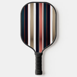 Modern Fire and Bold Diagonal Stripe Pickleball  Schläger