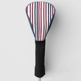 Modern Fire & Triple Stripe Bold Minimalist Golf  Headcover