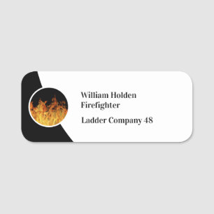 Modern Firefighter Firestation Name Tag Namensschild