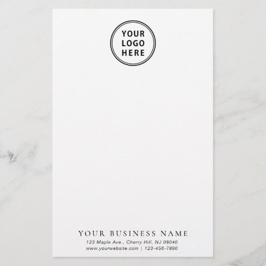 Modern-Firmenlogo Briefpapier (Vorderseite)