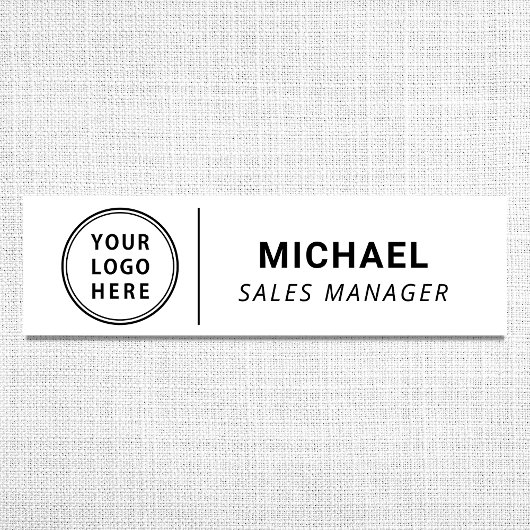 Modern-Firmenlogo Namensschild