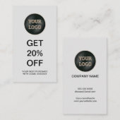 Modern-Firmenlogo | Unternehmensförderung Rabattkarte (Vorne/Hinten)