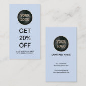 Modern-Firmenlogo | Unternehmensförderung Rabattkarte (Vorne/Hinten)