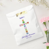 Modern First Heilige Kommunion farbenfrohe Kreuzze Geschenktütchen (Versiegelt)