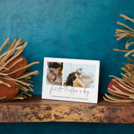 Modern First Mothers Day 2 Fotos Script Fotoplatte