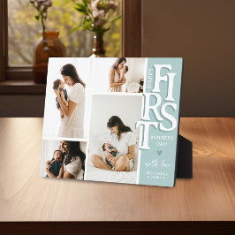 Modern First Mother's Day Picture Collage Keepake Fotoplatte