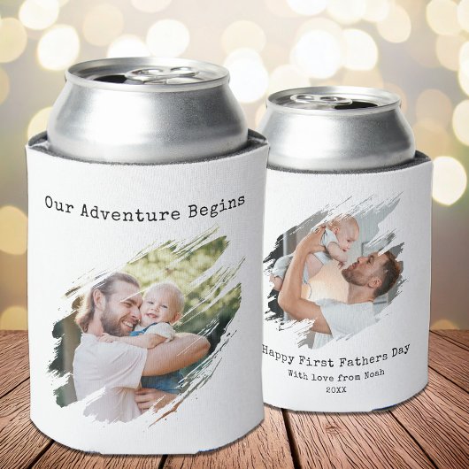 Modern First Vathers Day 2 Foto Dosenkühler