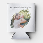 Modern First Vathers Day 2 Foto Dosenkühler (Vorderseite)