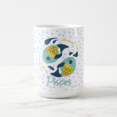 Modern Fisces Fish Zodiac Kaffeetasse (Mittel)