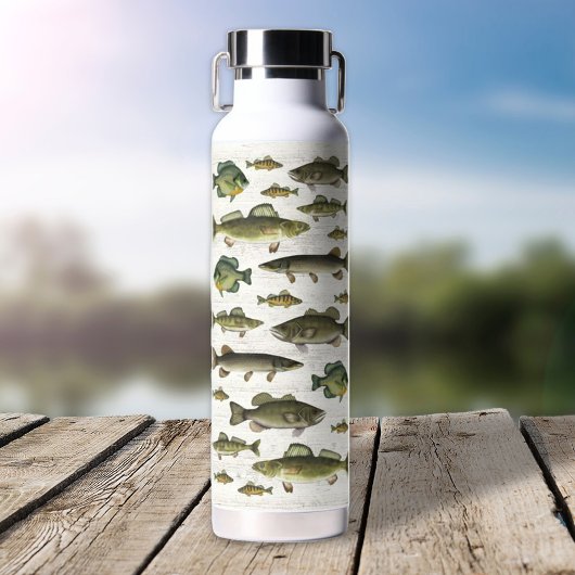 Modern Fisch Einfischer Whimsical Fun Trinkflasche