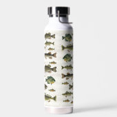 Modern Fisch Einfischer Whimsical Fun Trinkflasche (Links)