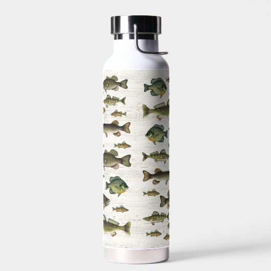 Modern Fisch Einfischer Whimsical Fun Trinkflasche (Links)