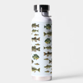 Modern Fisch Einfischer Whimsical Fun Trinkflasche (Links)