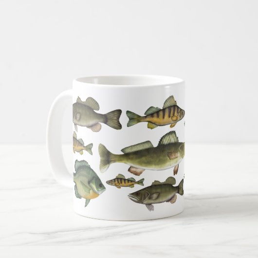 Modern Fisherman Angler Fish Hobby Kaffeetasse (Vorderseite Links)