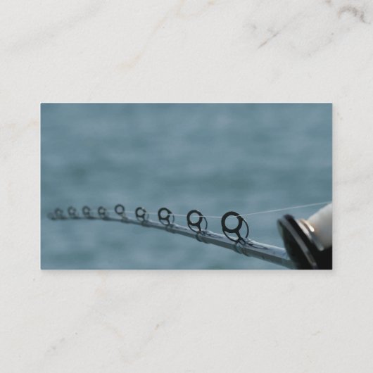 Modern Fishing Theme Visitenkarte (Rückseite)