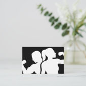 Modern Fitness Coach And Trainer Visitenkarte (Stehend Vorderseite)