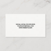 Modern Fitness Logo Visitenkarte (Rückseite)