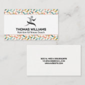 Modern Fitness Logo Visitenkarte (Vorne/Hinten)