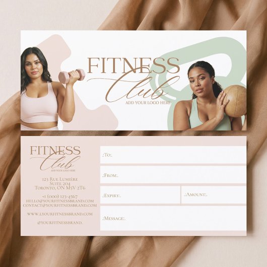 Modern Fitness Personal Trainer Gift Certificate