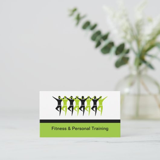 Modern Fitness & Personal Trainer New Visitenkarte (Stehend Vorderseite)