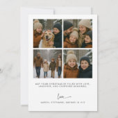 Modern Five Foto Weihnachten (Rückseite)