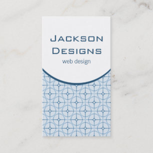 Modern Flair Business Card, blau Visitenkarte