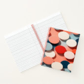 Modern Floating Circles Pattern Notizblock (Innenseite)