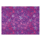 Modern | FLORABdruck | Lila rosa Tischdecke (Vorderseite (Horizontal))