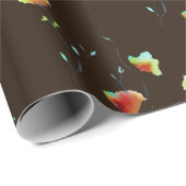 Modern Floral Abstract art flower watercolor Geschenkpapier (Rolleneckpunkt)