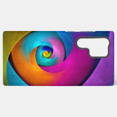 Modern Floral Abstract Art Pink Blue Pattern #17 Samsung Galaxy Hülle (Rückseite (Horizontal))