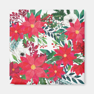 Modern Floral Art Magnet