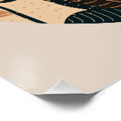 Modern floral Boho Moon Printable Poster (Ecke)