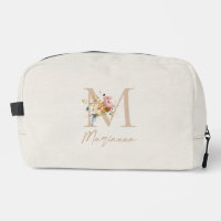 Modern Floral Bouquet Monogram