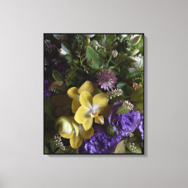 Modern Floral Bouquet Wrapped Canvas Wall Art Leinwanddruck
