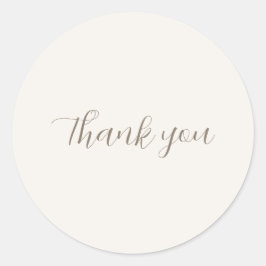 Modern Floral Bugs Woodland Vielen Dank Runder Aufkleber