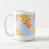 Modern Floral Ceramic Mug Abstract Pastel Flower  Kaffeetasse (Links)