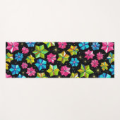 Modern floral colorful girly botanical yogamatte (Vorderseite (Horizontal))