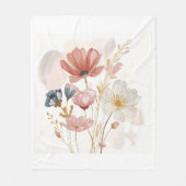 Modern Floral Design  Fleecedecke (Vorderseite)