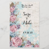 Modern Floral Details Card (Rückseite)