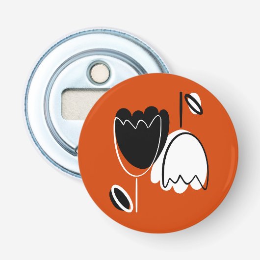 Modern Floral  Flaschenöffner (Vorderseite)