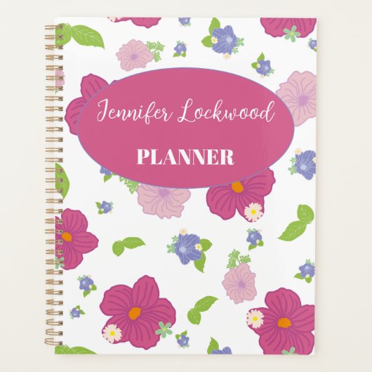 Modern Floral / Foliage, Weekly - Monthly Planer (Vorderseite)