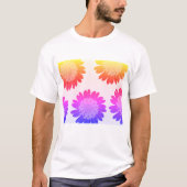 Modern Floral Geometry – Elegant Botanical Pattern T-Shirt (Vorderseite)