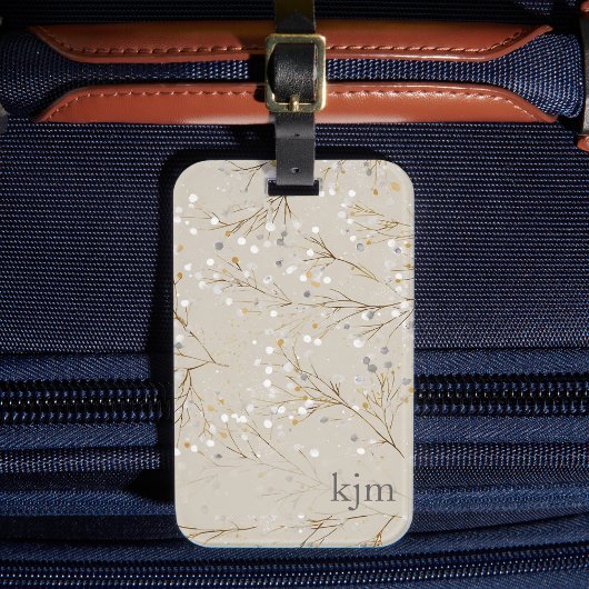 Modern Floral Gepäckanhänger