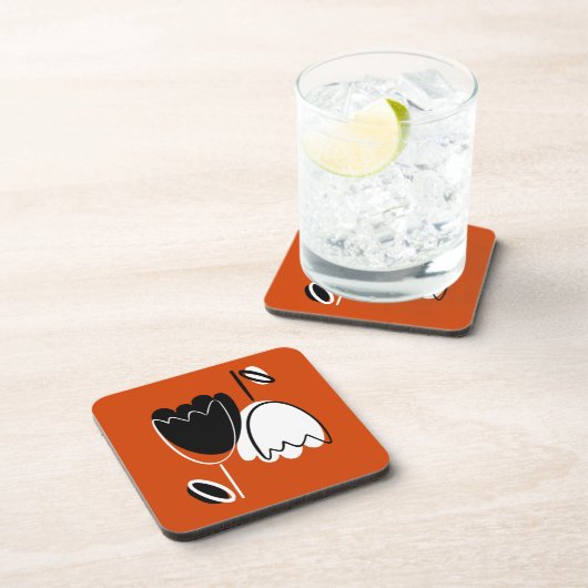 Modern Floral  Getränkeuntersetzer (Rechte Seite)