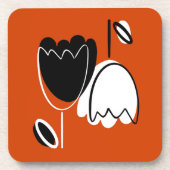 Modern Floral  Getränkeuntersetzer (Vorderseite)