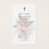 Modern Floral God's Garden Photo Prayer Card (Rückseite)