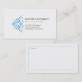 Modern Floral MOMOMY Card / Personal Calling Card Telefonnummerkarte (Vorne/Hinten)