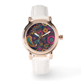 Modern Floral Paisley eWatch Watch Armbanduhr