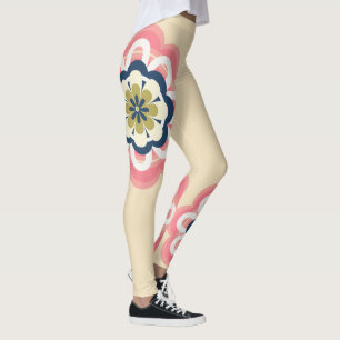 Modern Floral Pastor women Leggings