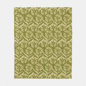 Modern Floral Pattern: White Umbel Flowers Fleecedecke (Vorderseite)